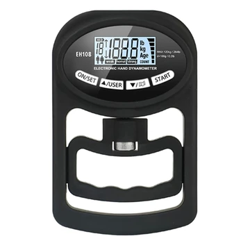 Oprijem Moč Tester 265Lbs/120 kg Digitalni Ročno Dinamometra Oprijem Merilnik za Moč USB LCD Zaslon